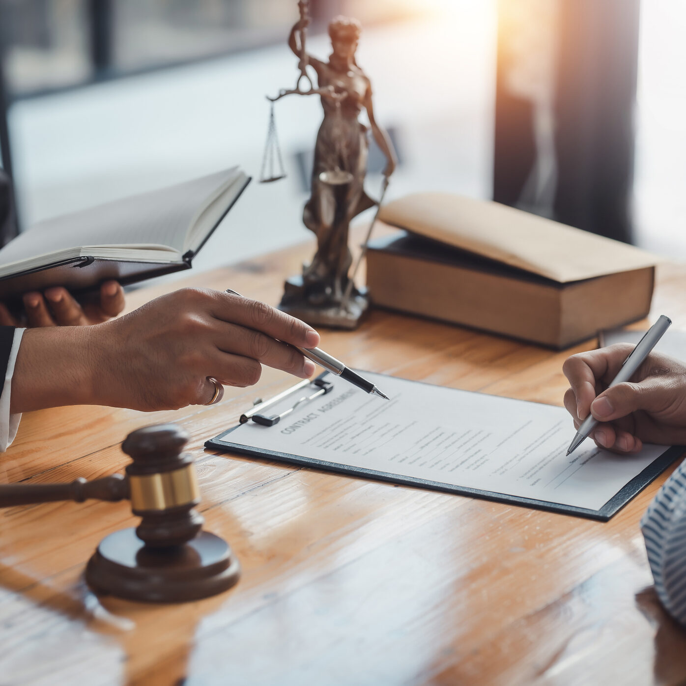 Sign the agreement The Concept of Legal Procedure and Litigation.